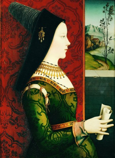 Portret van hertogin Maria van Bourgondië 1457-1482, ca. 1500 door Niklas Reiser