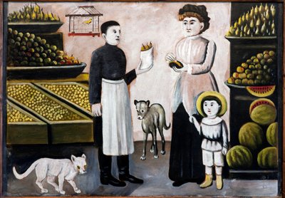Fruitkraam door Niko Pirosmanashvili