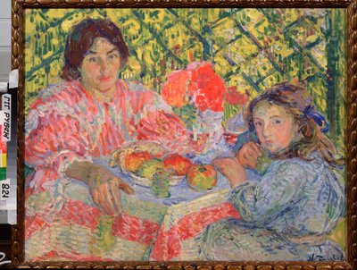 Aan de ontbijttafel door Nikolai Aleksandrovich Tarkhov