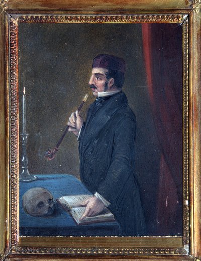 Portret van Ferdinand Wolf (1797-1854) (lid van de Decembristenopstand in 1825) door Nikolai Alexandrovich Bestuzhev