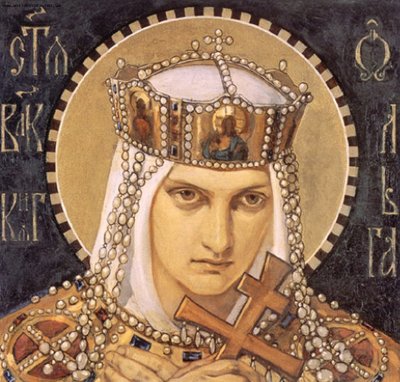 Heilige Olga, Prinses van Kiev, tweede helft van de 19e eeuw door Nikolai Alexandrovich Bruni