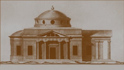 Project van de kathedraal van St. Joseph in Mogilev, ca. 1780 door Nikolai Alexandrovich Lvov