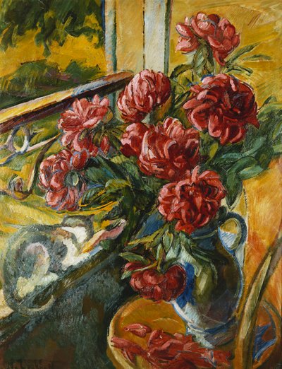 Kat op de Rand van het Raam door Nikolai Alexandrovich Tarkhoff
