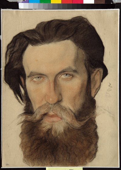 Portret van Otto Yulievitch Schmidt, Sovjetwetenschapper door Nikolai Andreevich Andreev