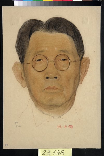 Portret van Sen Katayama (1859-1933) door Nikolai Andreevich Andreev