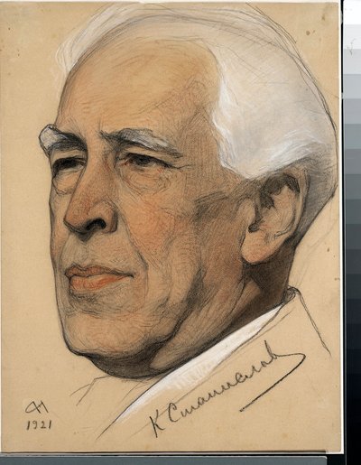 Portret van regisseur Konstantin Stanislavski (1863-1938) door Nikolai Andreevich Andreev