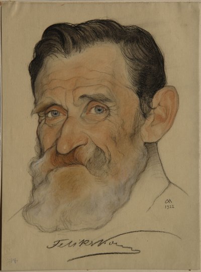 Portret van Feliks Yakovlevich Kon door Nikolai Andreevich Andreev