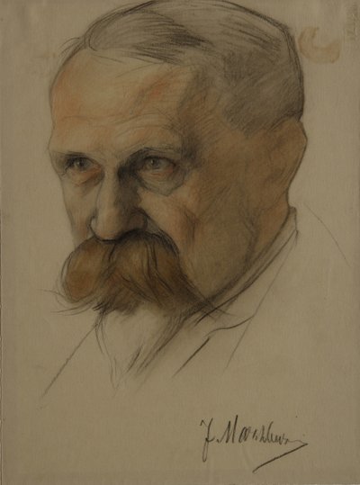 Portret van Julian Marchlewski 1866-1925, begin jaren 1920 door Nikolai Andreevich Andreev