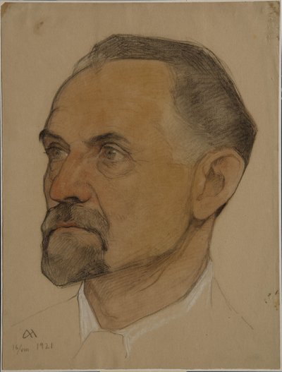 Portret van Leonid Borisovich Krasin door Nikolai Andreevich Andreev