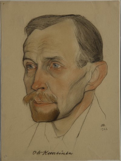 Portret van Otto Wilhelm Wille Kuusinen door Nikolai Andreevich Andreev