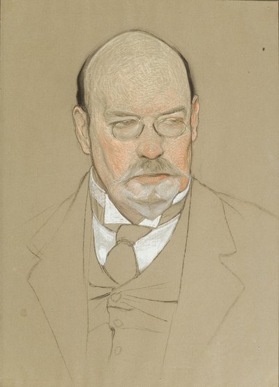 Portret van de schilder Ilya Ostroukhov, 1923 door Nikolai Andreevich Andreev