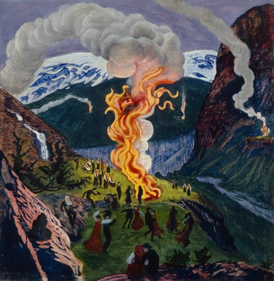 Midzomervuur door Nikolai Astrup