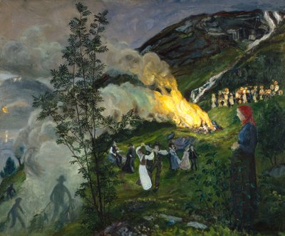 Midzomervuur door Nikolai Astrup