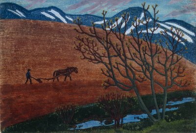 Ploegnacht door Nikolai Astrup