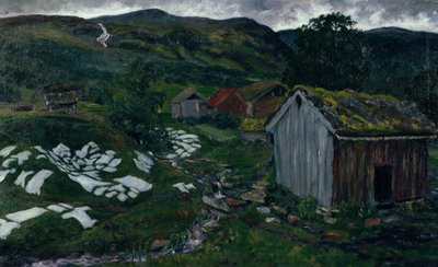 Regenachtige sfeer door Nikolai Astrup