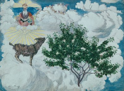 De geit die het paradijs binnenging door Nikolai Astrup