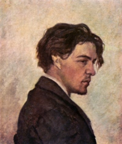 Portret van Anton Tsjechov door Nikolai Tsjechov door Nikolai Chekhov