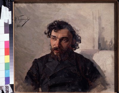 Portret van de kunstenaar Ivan Pokhitonov door Nikolai Dmitrievich Kusnetsov