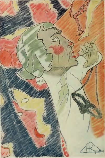 Portret van Nikolai Evreinov 1879-1953 door Nikolai Ivanovich Kulbin