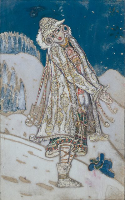 Kostuumontwerp voor het toneelstuk Sneeuwmeisje door A. Ostrovsky door Nikolai Konstantinowitsch Roerich