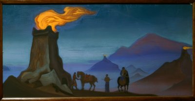 Vlam van de overwinning door Nikolai Konstantinowitsch Roerich