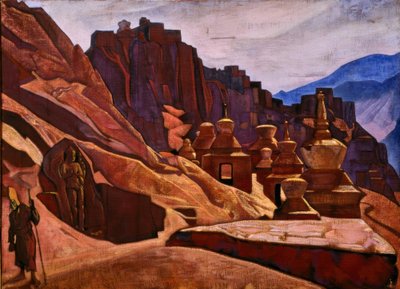 Klooster van de Bonpo-Lamas in Tibet door Nikolai Konstantinowitsch Roerich