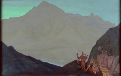 N.K. Roerich, Chenresig, West-Tibet door Nikolai Konstantinowitsch Roerich