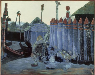 Heidense tempel door Nikolai Konstantinowitsch Roerich