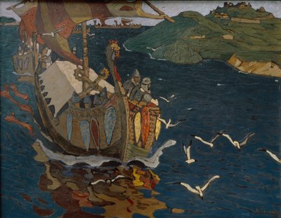 Overzeese Gasten, 1902 door Nikolai Konstantinowitsch Roerich