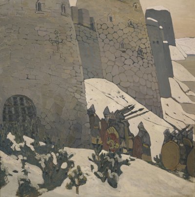 De Wacht door Nikolai Konstantinowitsch Roerich