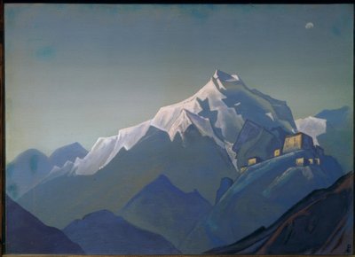 Tibet. Een klooster door Nikolai Konstantinowitsch Roerich