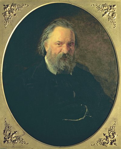 Portret van Aleksandr Ivanovich Herzen (1812-70), 1867 door Nikolai Nikolajevitch Gay