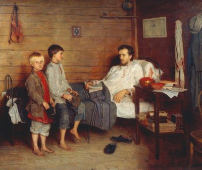 Bij de zieke leraar door Nikolai P. Bogdanow Bjelski