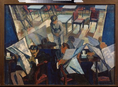 Cafe door Nikolai Pavlovich Ulyanov