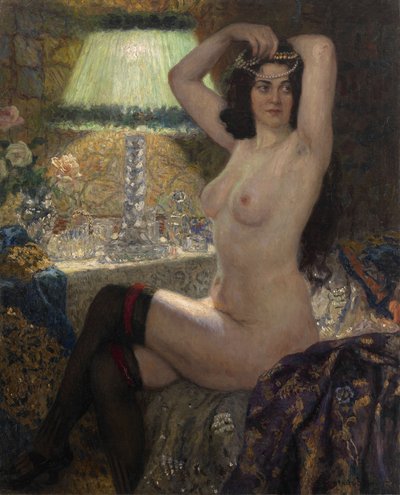 Bij de Groene Lamp door Nikolai Petrovich Bogdanov Belsky