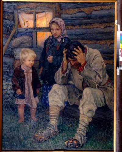 Rouw door Nikolai Petrovich Bogdanov Belsky