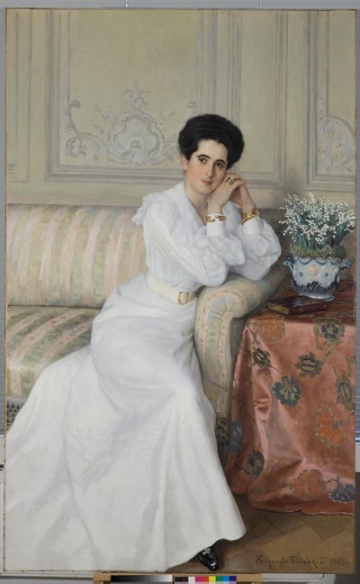 Portret van gravin Darya Mikhaylovna Gorchakova, née Bibikova, 1903 door Nikolai Petrovich Bogdanov Belsky