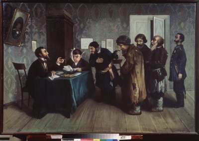 Arbitragehof in de provincie door Nikolai Petrovich Zagorsky