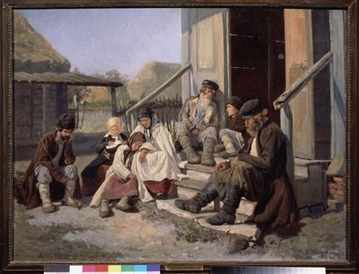 Een regionaal ziekenhuis. Schilderij van Nikolai Petrovich Zagorsky door Nikolai Petrovich Zagorsky