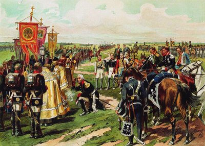Marschall Mikhail Koetoezov voor de Slag bij Borodino, 1912 door Nikolai Semyonovich Samokish