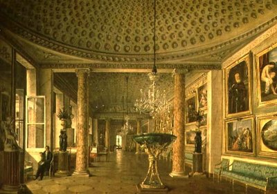 De Schilderijengalerij in het Stroganov Paleis, St. Petersburg door Nikolai Stepanovich Nikitin