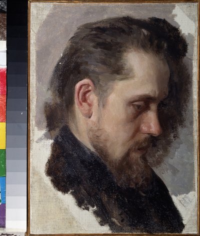 Portret van de schrijver Nikolay Pomyalovsky (1835-1863) door Nikolai Vasilievich Nevrev