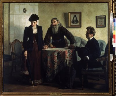 Een vermaning door Nikolai Vasilievich Nevrev
