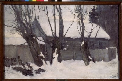 Winter door Nikolaj Nikolaevic Sapunov
