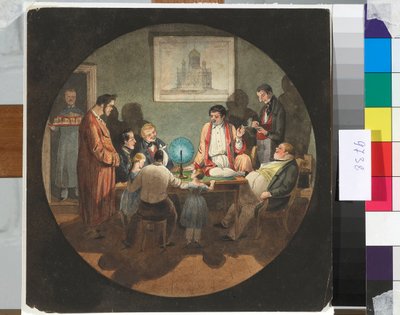 Een avond bij architect Constantin Thon door Nikolay Benois