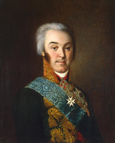 Portret van graaf Nikolai Petrovich Sheremetev 1751-1809 door Nikolay Ivanovich Argunov