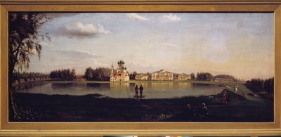 Uitzicht op het landgoed Ostankino (Moskou, Rusland) door Nikolay Ivanovich Podklyuchnikov