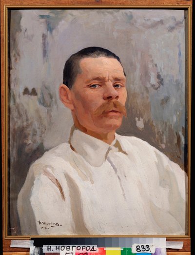 Portret van de schrijver Maxime Gorki door Nikolay Pavlovich Shlein