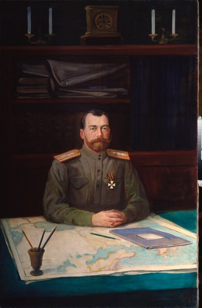 Portret van keizer Nicolaas II door Nikolay Shesterikov