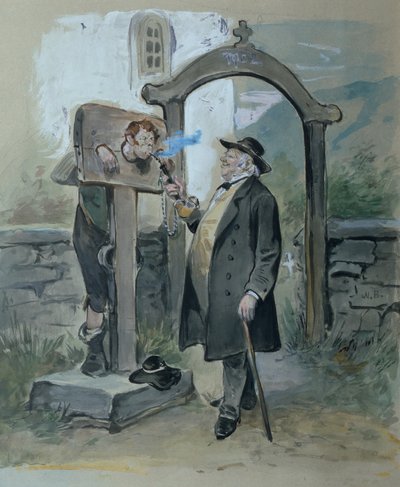 Schandpaal door Nils Bergslien